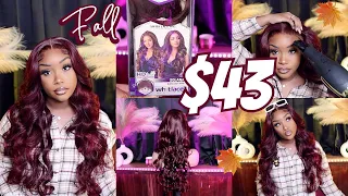 $43 FALL (BURGUNDY) Wig Install 🔥🍂 (EP.2) I'm SHOOK 😵 This COLOR is EVERYTHING 😩 SENSATIONNEL SOLANA