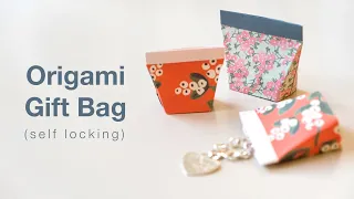 How to fold self locking origami gift bag (Makoto Yamaguchi)