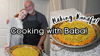 Cooking with Baba During Ramadan! How to Make Kunafa *Secret Ingredient*