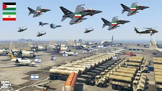 Intense GTA 5 Scenario | Iranian Fighter Jets & Tanks Attack Israeli Military Airport