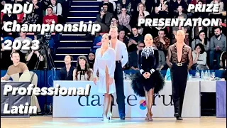 RDU Championship 2023 | Prize Presentation | WDC Professional Latin