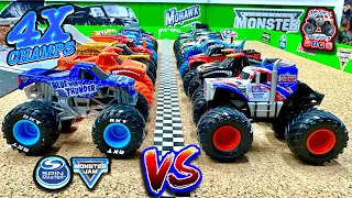 Toy Diecast Monster Truck Racing Tournament | Round #30 | Spin Master MONSTER JAM Series #25  🆚 #29