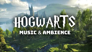 Relaxing Summer Day/Night at Hogwarts with Music Playing in the Distance | Harry Potter Ambience