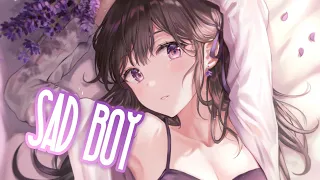 [•Nightcore•] Sad Boy ~ Jonas Blue & R3HAB ft. Ava Max & Kylie Cantrall