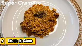 COMO FAZER RISOTO  DE CARNE CREMOSO | A RECEITA DE RISOTO  MAIS FACIL QUE VC VAI APRENDER