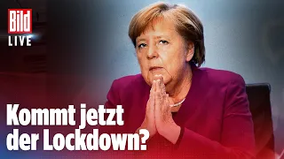 🔴  Corona-Maßnahmen: Das plant Merkel für Schulen und Geschäfte  | BILD LIVE