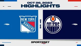 NHL Highlights | Rangers vs. Oilers - October 26, 2023