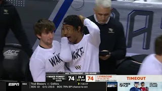 Daivien Williamson Game Winner | Wake Forest vs Syracuse ACC Tournament Full Ending 03-08-23