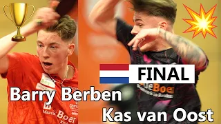 🏆 Finale NK #tafeltennis 2023 | Barry Berben - 🔥 Kas van Oost - Dutch Championships 💥 #tabletennis