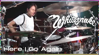 WhiteSnake ~ Here I Go Again | Drum cover by Kalonica Nicx