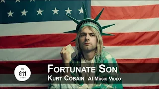 AI Kurt Cobain - Fortunate Son (Creedence Clearwater Revival) -  AI Music Video