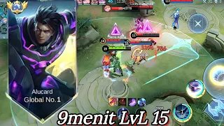 Savage alucard farming 9menit LvL 15