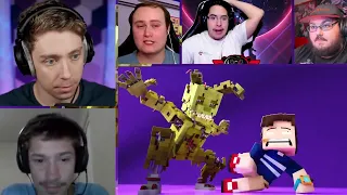 "TWO FACE" - ♪ Minecraft FNAF Animated Music Video (Song by Jake Daniels) [REACTION MASH-UP]#1908