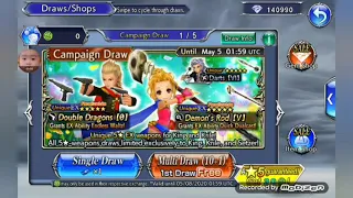 DFFOO [GL] - King and Krile EX Weapon Banner (All of my free multi's)"LUCKIEST"