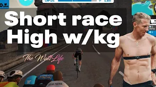 Zwift Race | Shorter Faster Higher w/kg