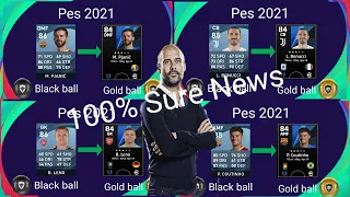 All new black ball Player to Gold ball Player,Pes 2021 Mobile V 5.6.0