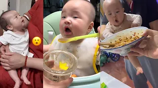 Best cute baby Funny and Adorable moments | Funny reaction cute baby compilation eat and happy