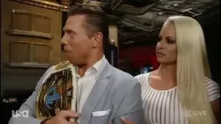 Stephanie McMahon, Corporate Kane, The Miz, and Maryse Backstage