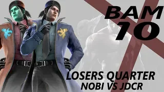 Top 8 losers | JDCR (DRAGUNOV) vs NOBI (DRAGUNOV) | #BAM10 | Tekken 7 | TWT Melbourne