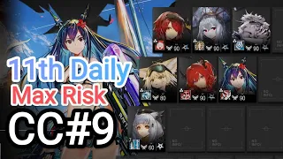 [Arknights] CC#9 11th Daily Day 12 Max Risk [16 Risk]