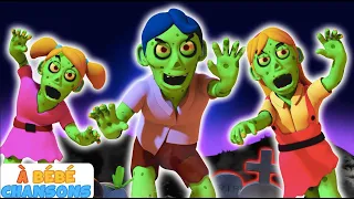 Roues zombies sur le bus | Chansons d'Halloween pour les enfants | À Bébé Chansons