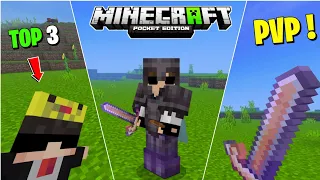 Top 3 Best PVP Texture Pack For Minecraft PE || YouTubers Texture Pack MCPE