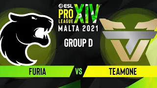 CS:GO - FURIA vs. TeamOne [Mirage] Map 1 - ESL Pro League Season 14 - Group D