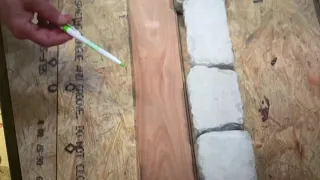 Scribing to a fireplace