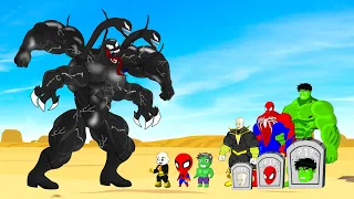 Rescue HULK & SPIDERMAN, BLACK ADAM vs Evolution Of GIANT - VENOM : Who Is The King Of Super Heroes?
