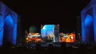 Samarkand - 2019, Registan: 3D-mapping show (test)