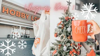 Vlogmas Day 1!!♡︎ Christmas Decor Shopping + Decorate with Me!