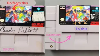 How to deep clean game cartridges.