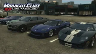 Midnight Club: LA (Xbox One) | Domestic Car Meet - Street Racing (Digs/Rolls) w/ Vette, Camaro, +