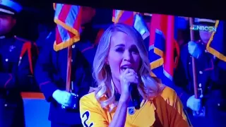 Carrie Underwood National Anthem -Stanley Cup Playoffs -Nashville Predators v Winnipeg 4/29/18