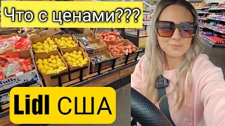 США/Кризис плавно добирается и до нас/Что купила в Lidl на 170$/ Цены в США/Закупка продуктов/Влог