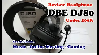 Review DBE DJ80 Headphone Murah Kere Hore Cocok Untuk WFH & BDR