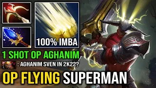 AGHANIM SVEN IS STILL OP 1 Shot Flying SuperMan | WTF Cleave Deleted Everything in 2 Hits Dota 2