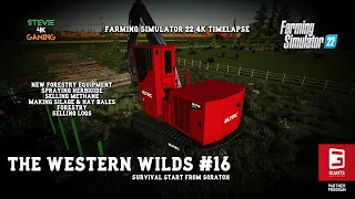 The Western Wilds/#16/New Forestry Equipment/Making Hay & Silage Bales/Forestry/FS22 4K Timelapse