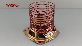 how to make free electricity energy from speaker gear || new idea