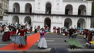 EL PERICÓN EN EL CABILDO CON EL REGIMIENTO DE PATRICIOS MAYO 2019