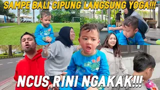 LANDING DI INDONESIA! CIPUNG LANGSUNG ANGKUT ROMBONGAN NAIK PESAWAT KE BALI! LANJUT LIBURANS!!