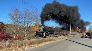 Return Of Reading & Northern T-1 No. 2102 Steam Train; Iron Horse Rambles & Fall Foliage (2022)