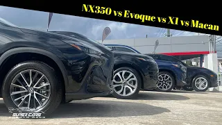Lexus NX vs Land Rover Evoque vs BMW X1 vs Porsche Macan - Supercars Puerto Rico