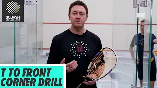 Squash tips: Pressure drills with Shaun Moxham - T to front corner drill