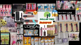 DOLLAR TREE MAKEUP FINDS 🤯  MAYBELLINE,BURST BEES,ELF, LOREAL 😍 MAJOR JACKPOT ♥️