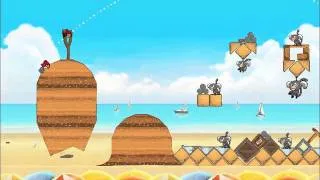 Official Angry Birds Rio Walkthrough Beach Volley 6-13