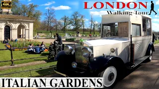 London Walking Tour | ITALIAN GARDENS | 4K ULTRA HD