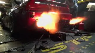 Acura NSX Supercharged Dyno Flames!