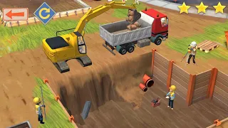 Kids Games -  Little Builders - Trucks, Cranes, Digger - New Fun Construction Games for Children