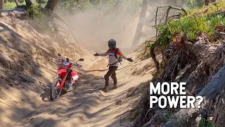 Honda CRF300L: does it have enough power for deep sand?